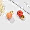 Factory wholesale oil-dripping brass, Korean-style fruit strawberry three-dimensional DIY earrings, pendants, bracelets, hair accessories and other accessories Application Scenario